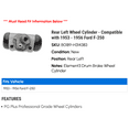 thumbnail image 2 of Rear Left Wheel Cylinder - Compatible with 1953 - 1956 Ford F-250 1954 1955, 2 of 2