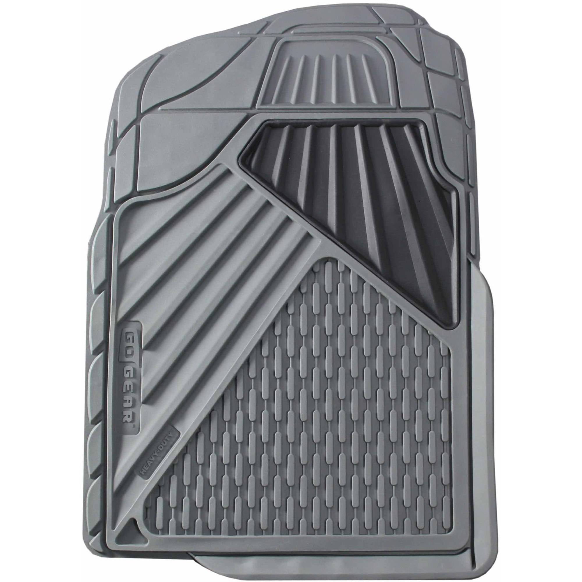 Go Gear Heavy Duty Rubber Mat Full Truck Grey 2Piece Set