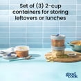 thumbnail image 2 of GoodCook Twister 6 Piece 16oz Food Storage Container Set with Vented Lids Made without BPA, 2 of 7