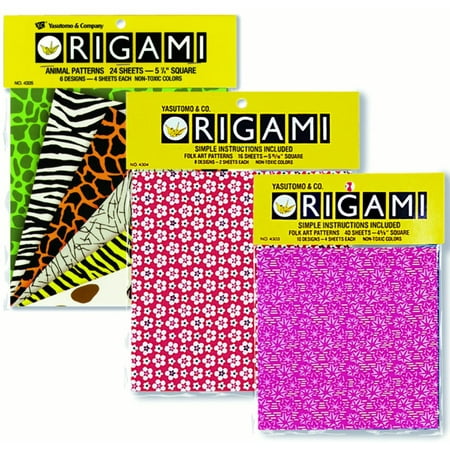 UPC: 0031248506344 | Yasutomo Origami Paper 5-7/8in Folk Art