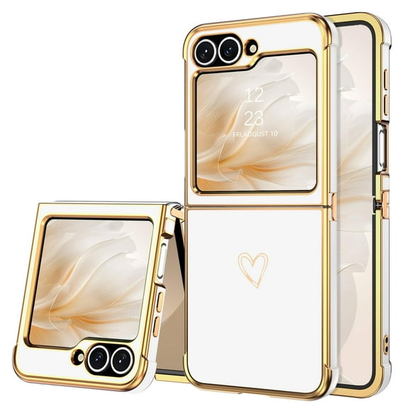 Funda BENTOBEN para Samsung Galaxy Z Flip 6 5G TPU, color blanco