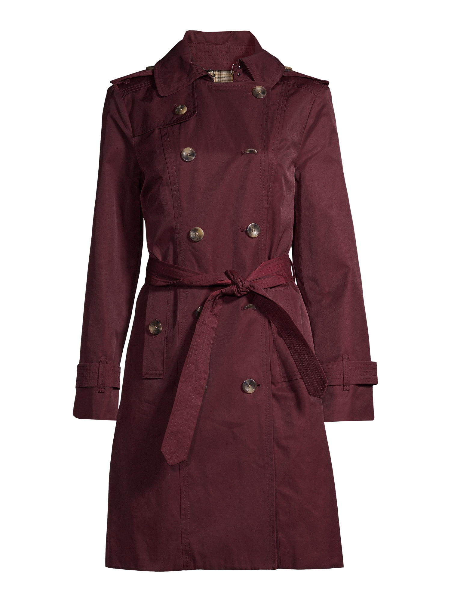 London Fog Double Breasted Trench Coat - Walmart.com