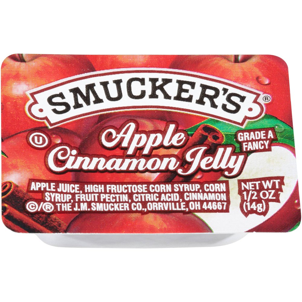 Smucker's Apple Cinnamon Jelly Portion Control, 0.5 Ounce (Pack of 200