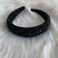 thumbnail image 4 of Sonducket Diademas con cuentas de cristal y diamantes de imitación para la cabeza Accesorio para el cabello Negro Sonducket AP010970-06B, 4 of 6