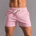 thumbnail image 2 of YI YI Mens Sweat Shorts Mens Shorts Cotton Shorts for Men Gym Shorts with Pockets 2XL Pink, 2 of 7