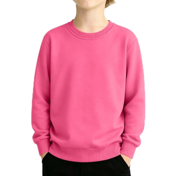 Grblisyd Girls and Boys Sweatshirt Casual Comfort Long Sleeve T-Shirt Lightweight Crew Neck Undershirts