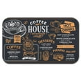 thumbnail image 2 of Coffee Beans Latte Chocolate Dish Drying Mat Heat Resistant Bar Mat Collapsible Coffee Bar Mat for Shop Countertops (19.5x12in,Set Of 2), 2 of 7