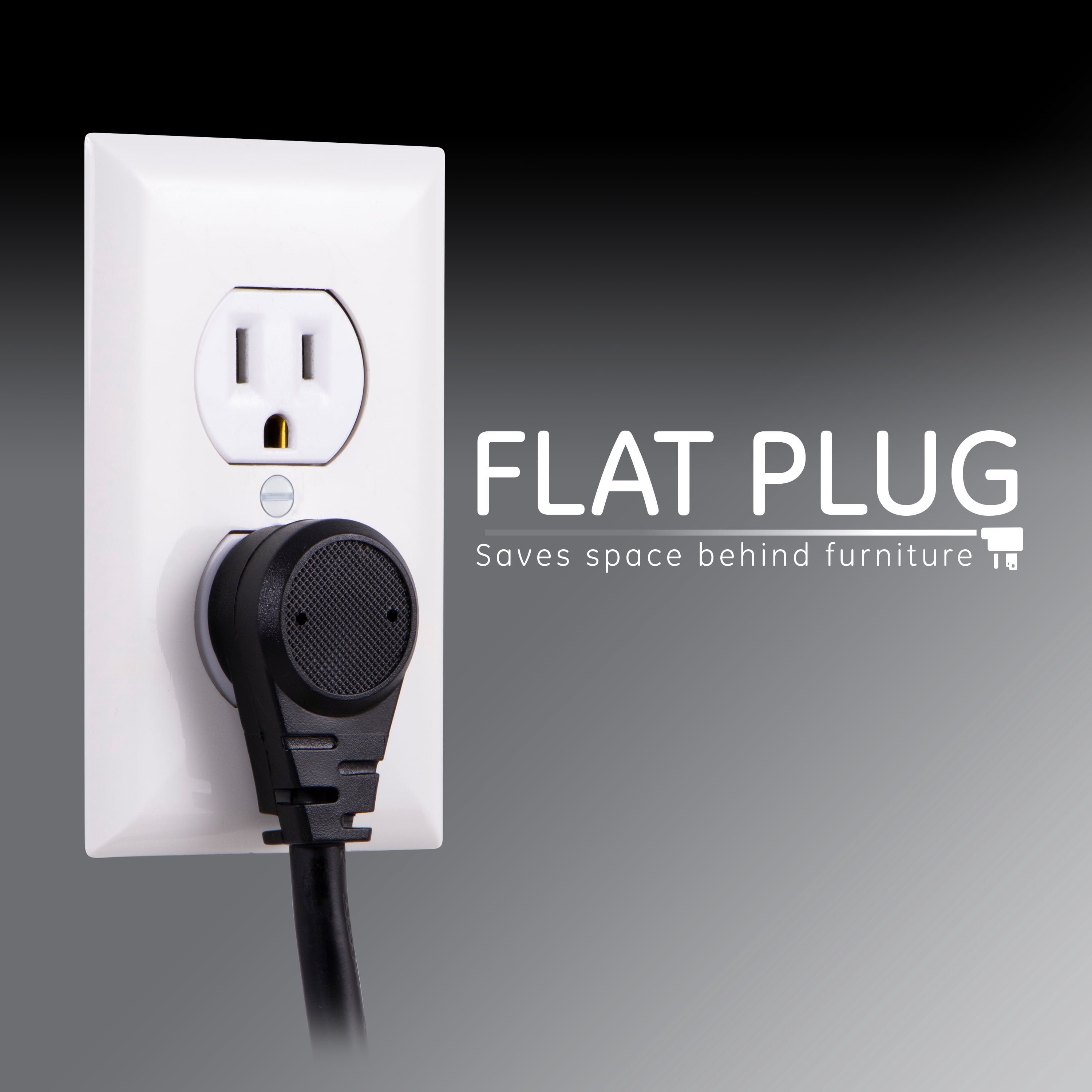 GE 10-Grounded Outlet, 2 USB Premium Surge Protector, 6 ft Cord