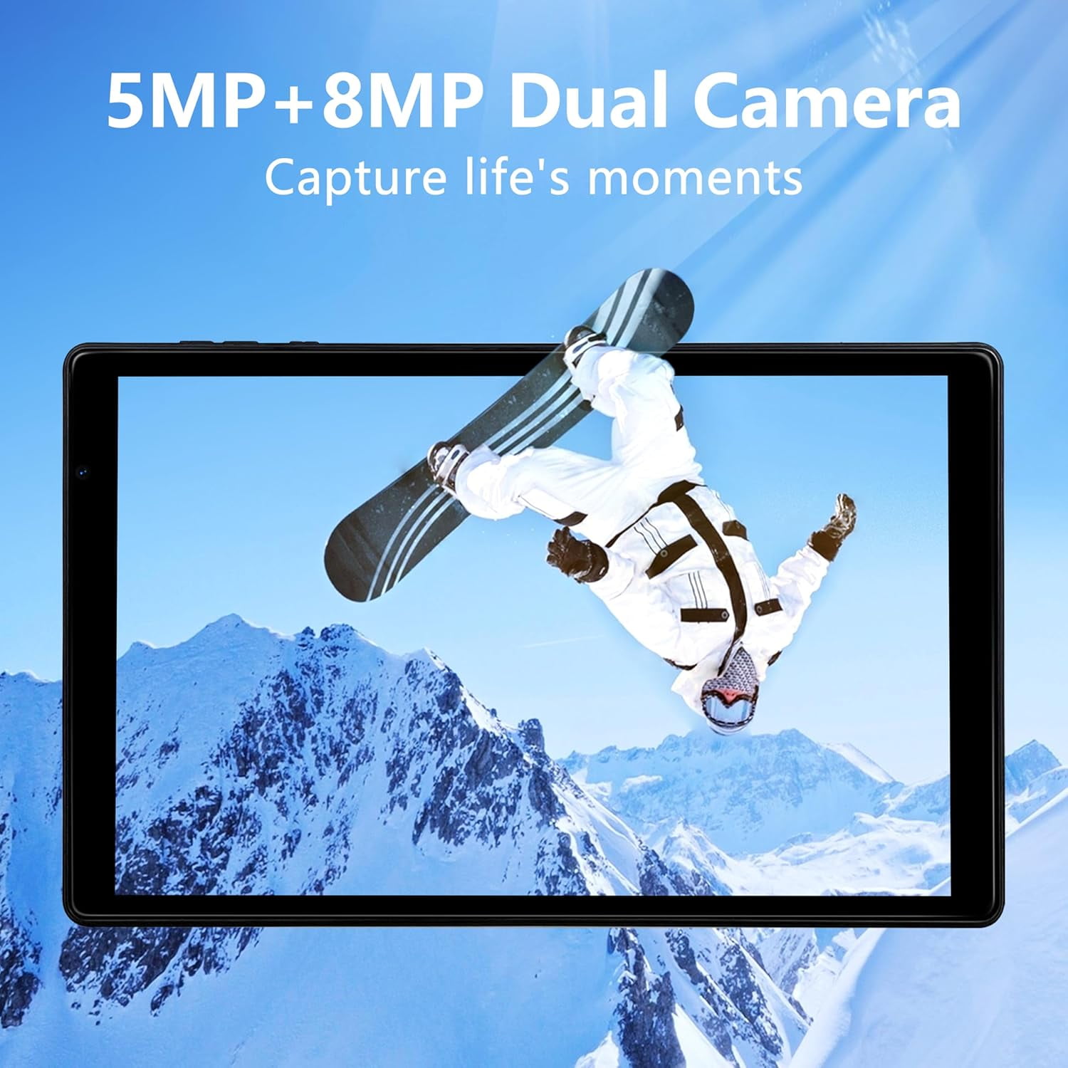 Android 13 Tablet,10 Inch Tablets with Protective Case, Quad Core Processor, 5.0MP Front+8.0MP Rear Camera, 5000mAh Bluetooth IPS Tablets, Wi-Fi Tablet
