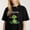 Black-2, variant on Marble Print Bostie Mom Design Printing T Shirt Tee for Women