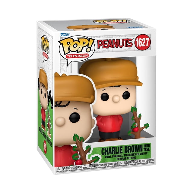 Figura de Vinilo Funko Pop Charlie Brown con Árbol 9.5 cm