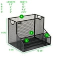 thumbnail image 3 of Mind Reader DEEPORG-BLK Metal Mesh Large File Storage Basket for A4 Paper, Legal Documents, Folder & Magazine Holder, Office Organization, Black 4 Comp, 3 of 6