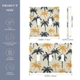 thumbnail image 2 of Yayeee Toggle Light Switch Wall Plate 2-Gang 4.56"x4.48" Decorative Outlet Cover, Black Palm Trees Pattern, 2 of 7