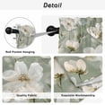 thumbnail image 5 of Sage Green Spring Floral Tier Curtains, Summer Botanical Flower Light Filtering Kitchen Curtains, 2Pcs Rod Pocket Half Window Treatments Panels for Sink Cafe Cabinet Camper 27.5x24 Inches, 5 of 9