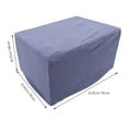 thumbnail image 3 of LEORX 1Pack Vanity Stool Seat Covers Pet Hair Protection Polyester Stool Slipcover for Homes, 3 of 5