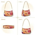 thumbnail image 7 of FORMRS Womens Shoulder Bag with Chain Strap Clutch Purse Cute Tote Handbag, Orange Hand Drawn Floral, 7 of 7