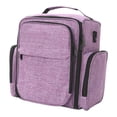 thumbnail image 3 of Organizador de esmaltes de uñas, bolsa de almacenamiento de esmaltes de gel de 3 niveles, contenedor portátil de poliéster, bolsa de transporte para Violeta, 3 of 10
