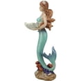 thumbnail image 2 of Ebros 17" Tall Mermaid with Giant Oyster Shell Dish Votive Candle Holder Statue, 2 of 5