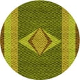 thumbnail image 1 of Ahgly Company Machine Washable Indoor Round Transitional Dark Bronze Brown Area Rugs, 4' Round, 1 of 7