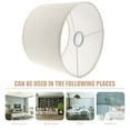 thumbnail image 4 of SHISUYAN 2pcs Table Lamp Shade Linen Fabric Lamp Shades Bedside Lamp Shade Cover Replacement, 4 of 6