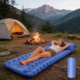 thumbnail image 6 of Step-On Self-Inflating Sleeping Pad With Built-In Foot Pump - Portable Camping Mattress 76x27x3.1in Waterproof Outdoor Nap Cushion For Backpacking Hiking Travel 4 Colors, 6 of 6