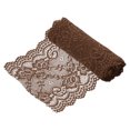 thumbnail image 1 of Cinta de encaje de patrón floral de poliéster de 5.9 pulgadas de ancho para costura Marrón 3 yardas, 1 of 7