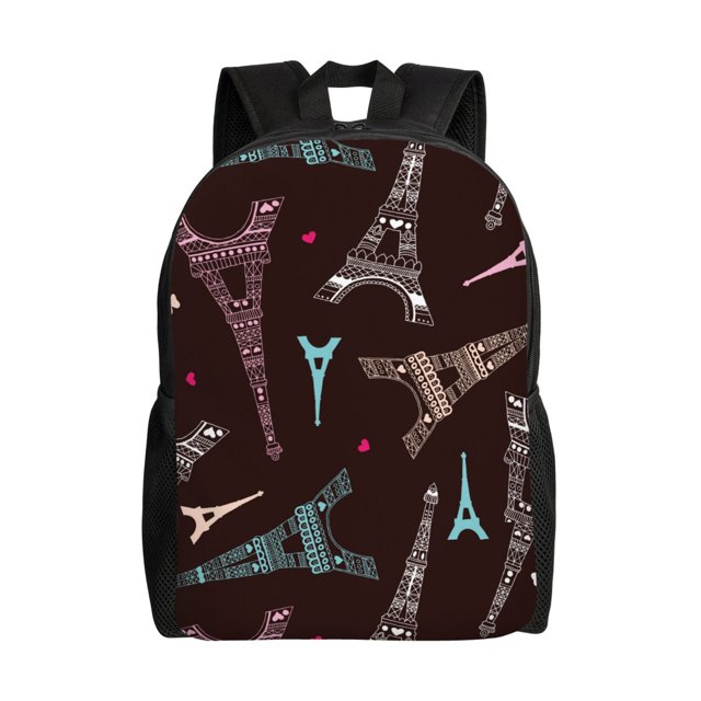 Balery Eiffel Tower Mochila - Mochila Estilosa y Duradera para Laptop de 15 Pulgadas con Tela Oxford Impermeable