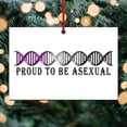 thumbnail image 3 of CafePress - Asexual Pride Flag Colored DNA Strand - Wood Rectangle Ornament 6"x4", 3 of 3