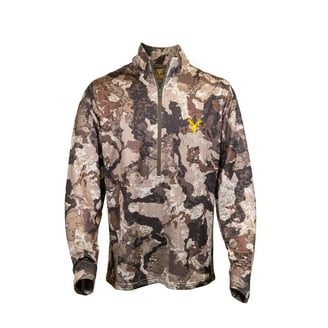 Realtree Men's Camo Hunting Performance Bonded Quarter Zip Jacket