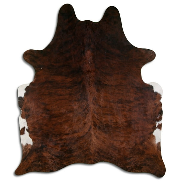 55CP 9 Ft X 7 Ft Hair On Leather Cowhide From Brazil Skin Rug Carpet