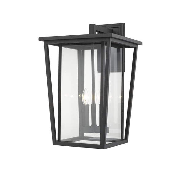 Seoul 3 Light Outdoor Wall Sconce Clear