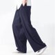 thumbnail image 1 of Pantalones largos para hombre, lisos, informales, con múltiples bolsillos y botones, para exteriores, rectos, para fitness, cargo, poliéster, 1 of 5
