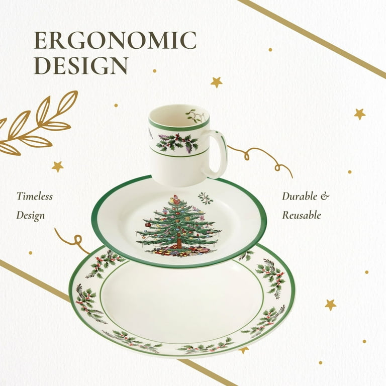 Spode Christmas Tree 12-Piece Dinnerware Set (Service for 4