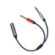 thumbnail image 3 of Cable De Audio De 6,35 Mm A Doble De 6,35 Mm, Nailon Flexible + aleación De Aluminio Cable De Audio Divisor En Y Duradero Para Equipos De Interfaz De 6,35 Mm Para Dispositivos De, 3 of 7