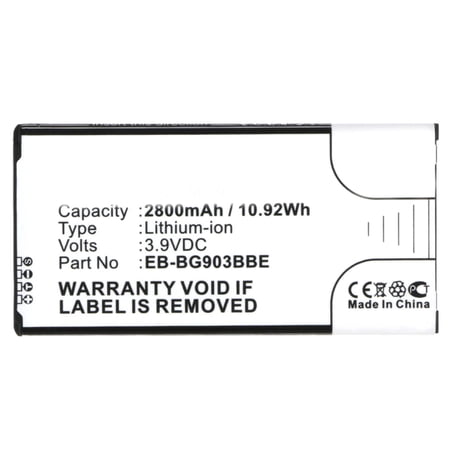Batteries N Accessories BNA-WB-L3585 Cell Phone Battery - Li-Ion, 3.9V, 2800 mAh, Ultra High Capacity Battery - Replacement for Samsung EB-BG903BBA Battery