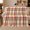 Woven Holiday Plaid, variant on Autumn Plaid Living Room, Festive autumn celebration Scene, Warm Flannel Blanket for Living Room and Reading Nook with Detailed Artwork, Art Lovers autumn celebration Gift, Festive Home Decor