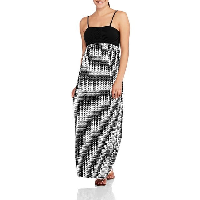 Women's Maxi Dress with Removable Straps