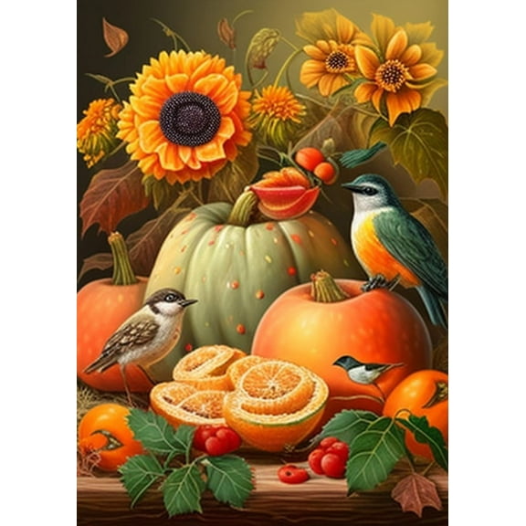 Thanksgiving Day Jigsaw Puzzles 300 Pieces,Lots of Animals and Melons Puzzles for Adults,20 28.8 inch Unique Difficult and Challenge Large Puzzle Educational Games Toys Gift