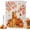 Brown, Orange, Yellow, variant on Dogs Fall Shower Curtains for Bathroom, Maple Leaves Pumpkins Thanksgiving Autumn Waterproof Fabric Shower Curtain, Decorative Bathroom Curtain for Bathtub, 36"x72", No Hooks Included