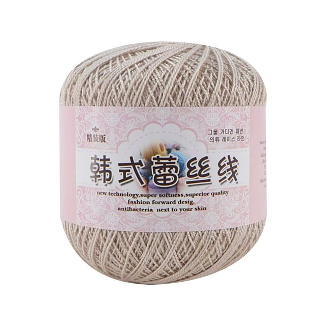 Yarn for Crocheting, Lace Thread DIY Woven Mercerized Baby Fine Thread, 50g/325m Skein of Acrylic Yarn for Hats Scarves Bags Crafts, Crochet Yarn for Crocheting