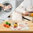 thumbnail image 3 of Yayeee Dish Drying Mat for Kitchen Counter 18" x 24" Microfiber Super Absorbent Coffee Decorative Pad, Light Red Starfish, 3 of 9