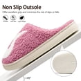 thumbnail image 5 of Ecetana House Slippers for Women Men Fuzzy House Shoes with Memory Foam, 5 of 7