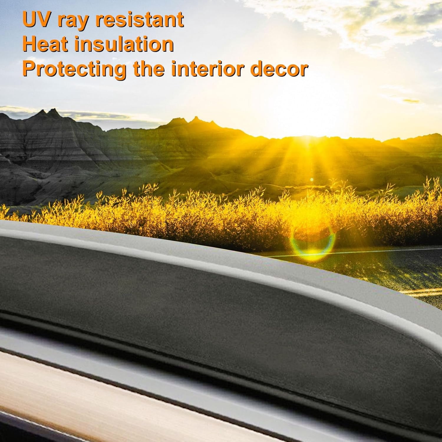 Dashboard Cover for Tesla Model 3/Y Alcantara Dash Cover Mat Compatible with for Tesla Model Y Model 3 2016-2023 Dashboard Pad Protective Interior Covers Accessories
