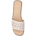 thumbnail image 4 of Journee Womens Brodie Cut Out Band Slip On Flat Sandals, 4 of 9