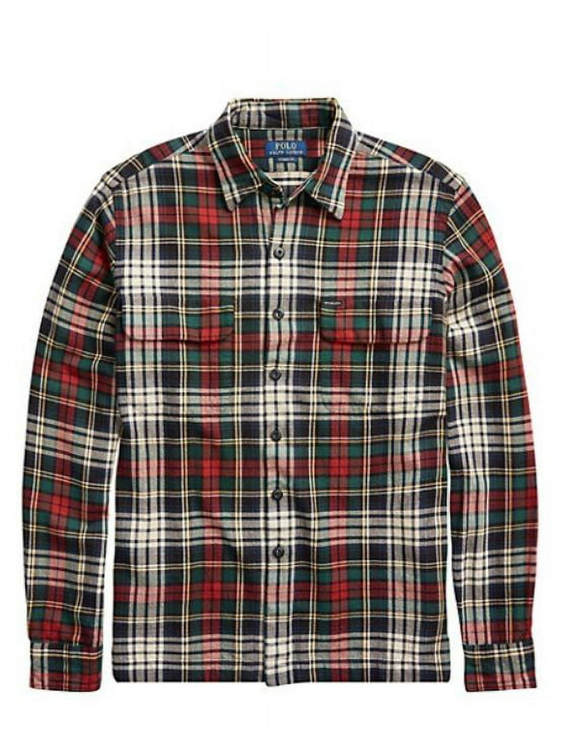 Polo by Ralph Lauren Plaid Shirt チェックシャツ Polo Ralph Lauren Men's Red Long Sleeve Plaid Shirt, XL