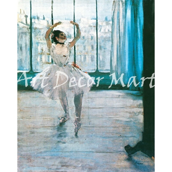 Dancer Posing For A Photographer - CANVAS OR FINE PRINT WALL ART