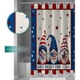 thumbnail image 6 of Fourth of July Gnomes Shower Curtain, Patriotic Independence Day Stars Shower Curtain Set with Hooks, Summer Waterproof Fabric Shower Curtains for Bathroom Decor, 72x84 Inch Bath Curtain, 6 of 6