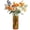 Amber, variant on Glass Cylinder Vases, Bud Vase for Centerpieces, 8 Inch Tall Ribbed Vase Hurricane Floating Candle Holder, Decorative Flower Vases for Wedding Reception, Home Decor, Housewarming Gift (Clear)