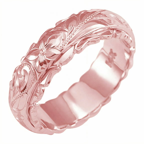 DESIGNICE Gold Rings for Women,Clear Outlines 14K Gold Plated Rings for Women,Gentle Against Skin Womens Wedding Bands,Rosegold