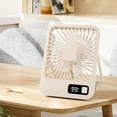 thumbnail image 4 of Wzzjkit Desk Fan 2000mAh Rechargeable Mini Desktop Fan Portable Fan Strong Wind Quiet USB Charging Suitable For Home Office Car and Out, 4 of 5